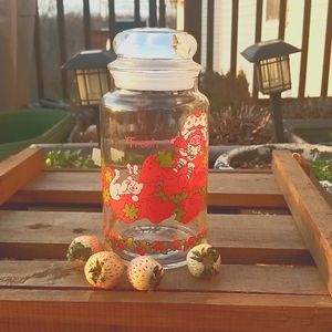 Strawberry Shortcake Vintage treat jar with sealed glass lid